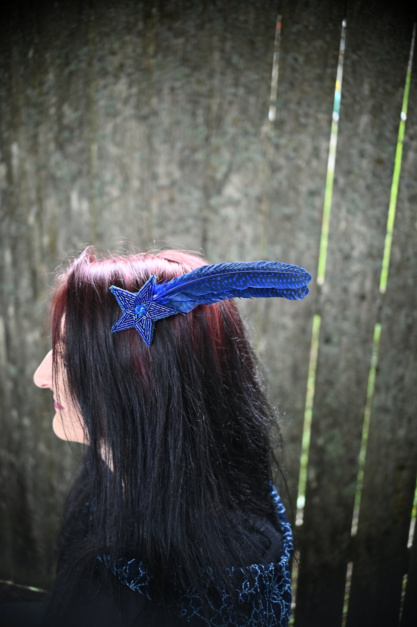 Blue Star Hair Clip