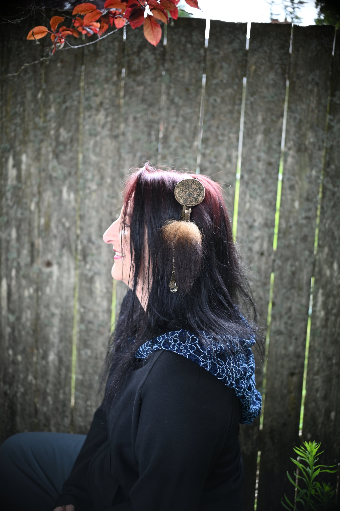 Fox Tail Hair Clip