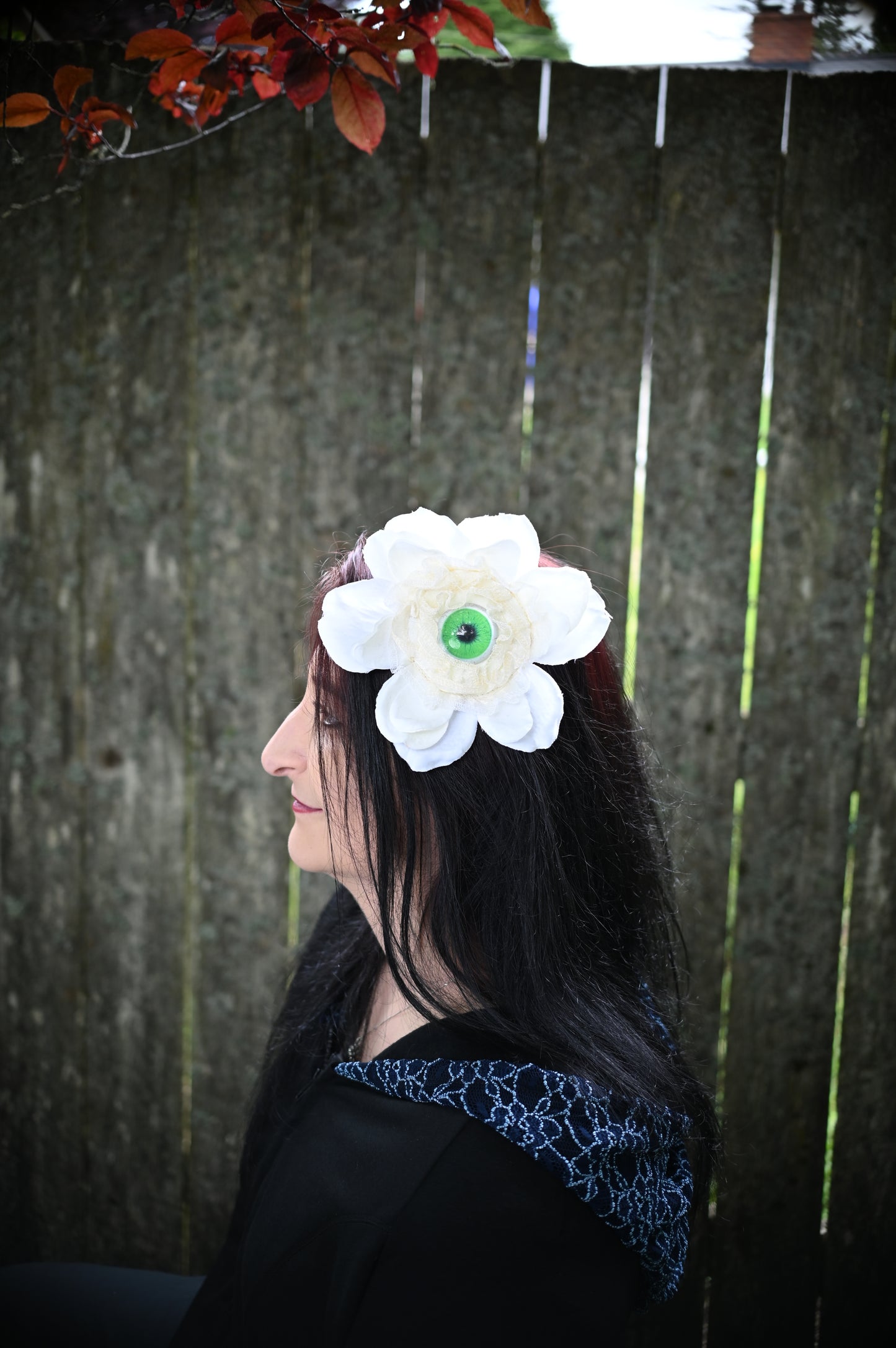 Green Eye Hair Clip
