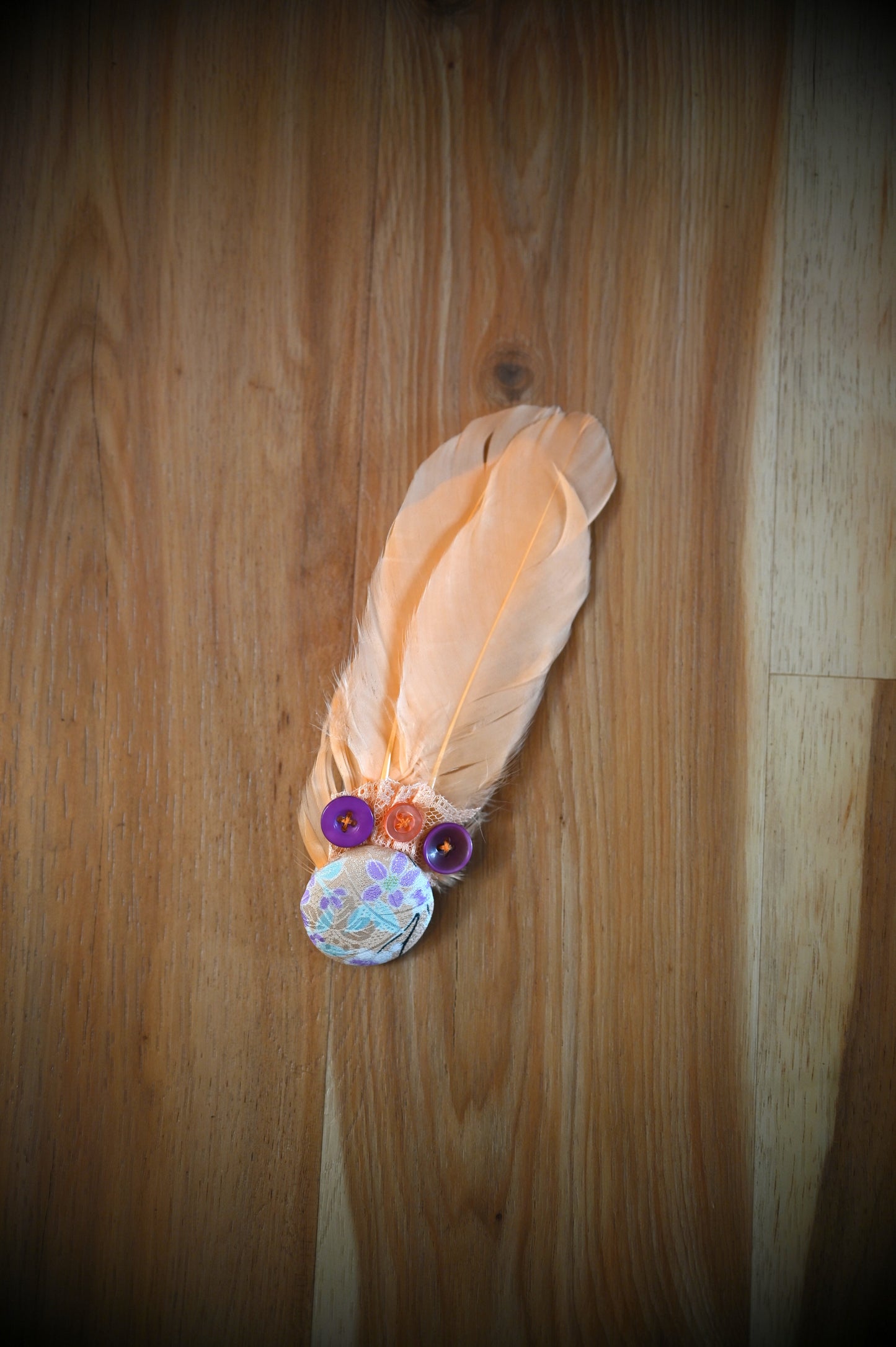 Peach Dove Hair Clip
