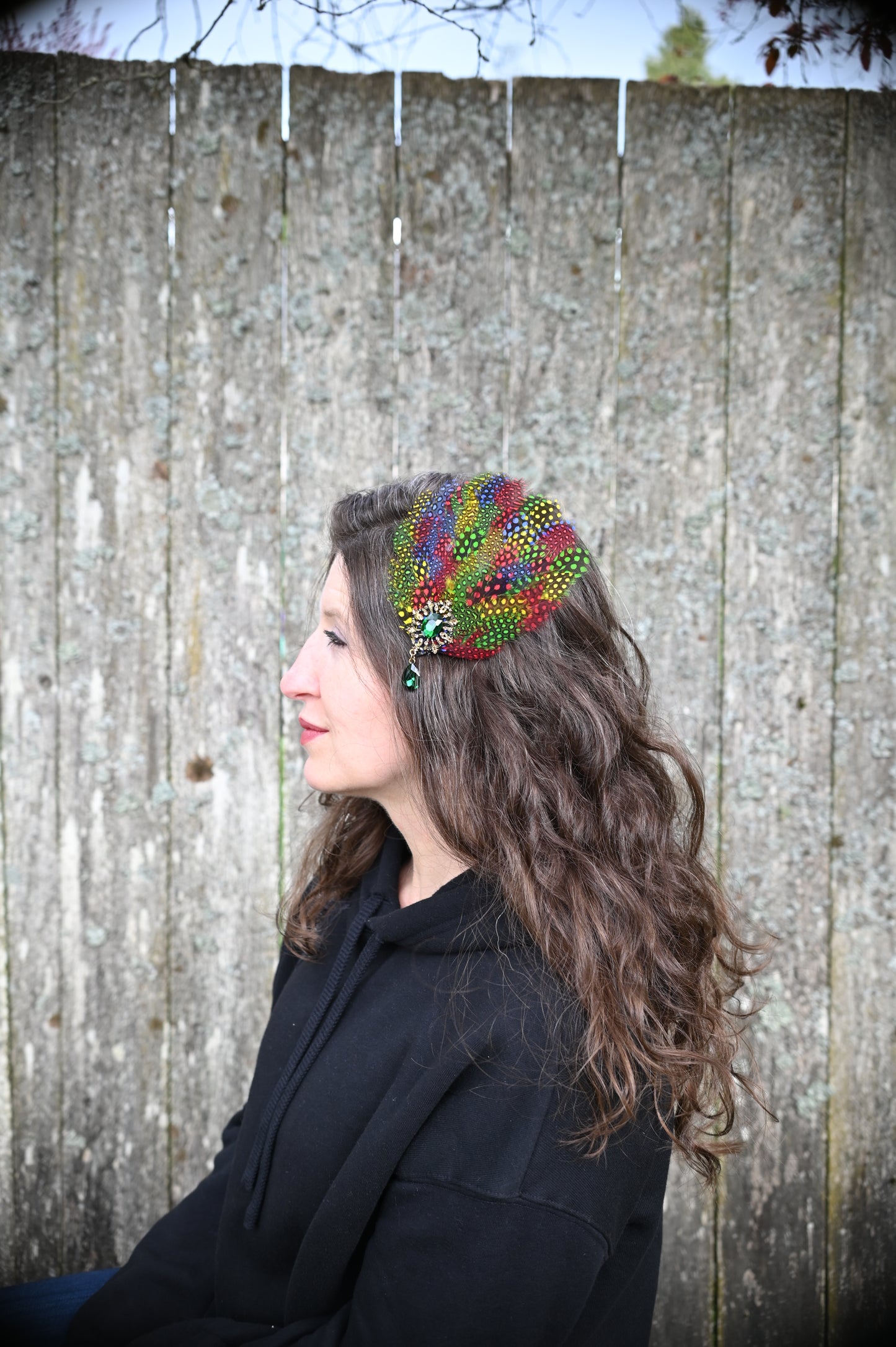 Multicolor Feather Hair Clip