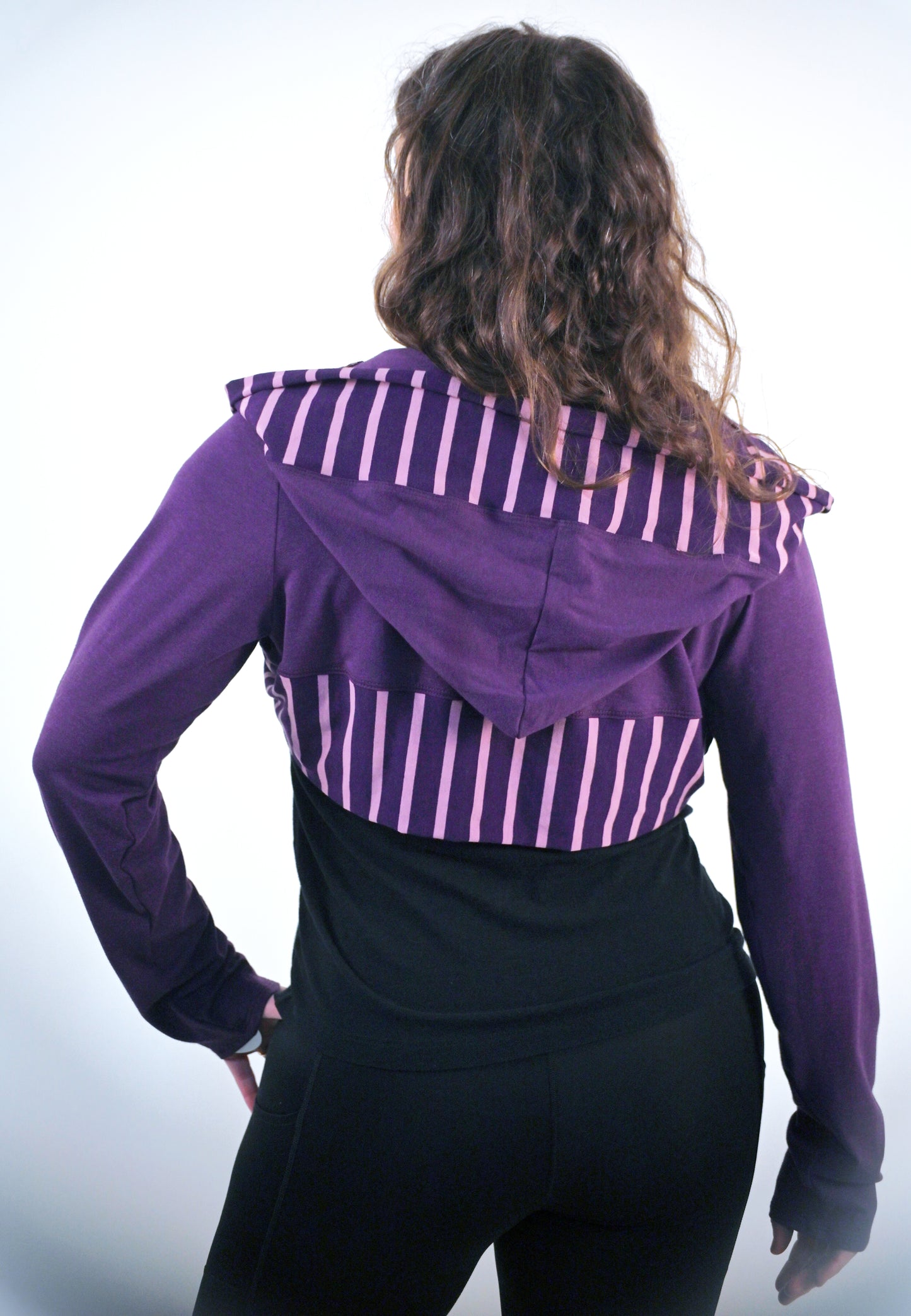Striped Hooded Bolero