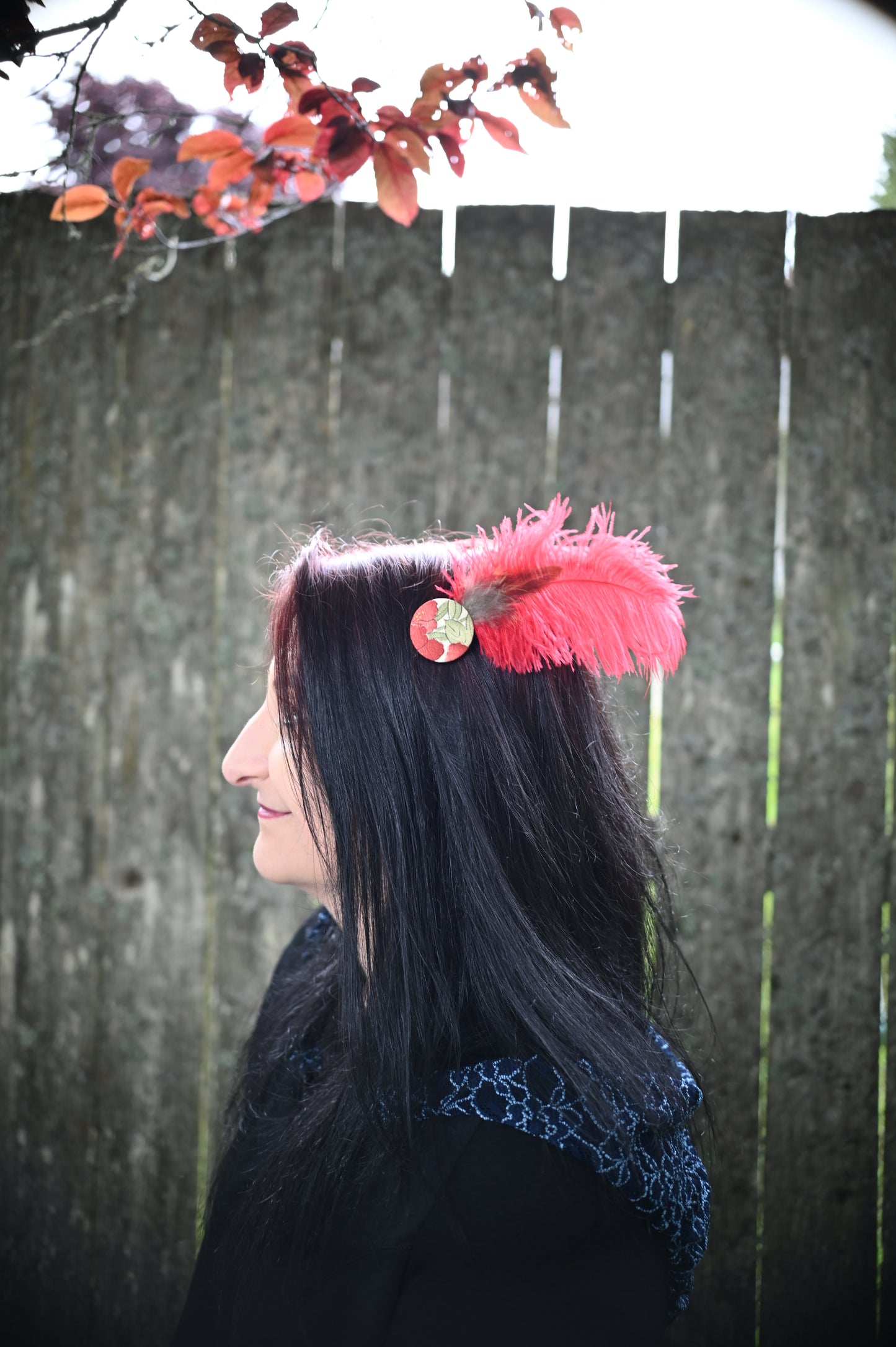 Kimono Button Hair Clip