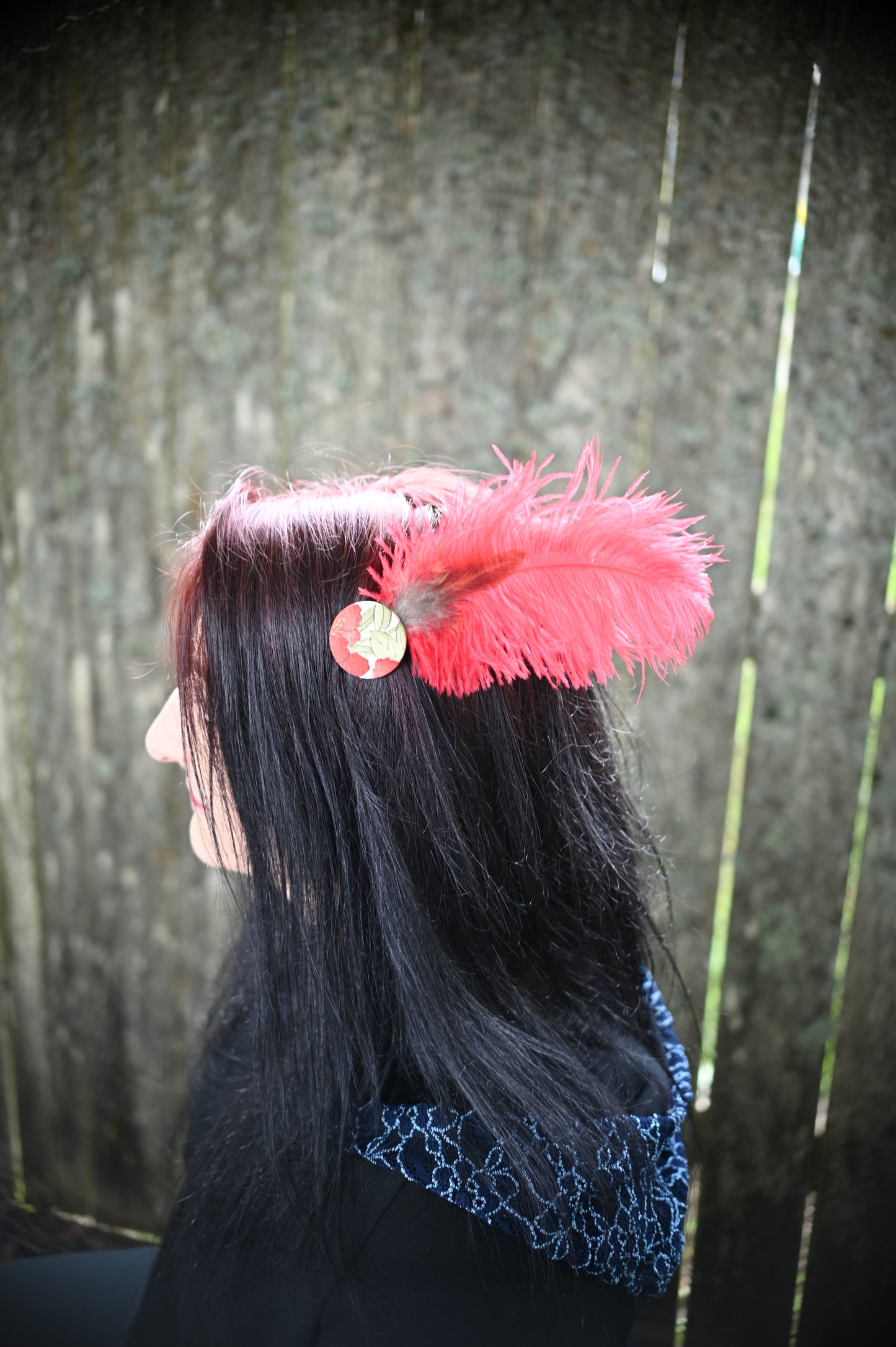 Kimono Button Hair Clip