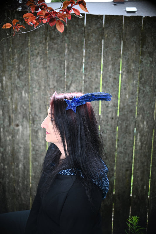 Blue Star Hair Clip
