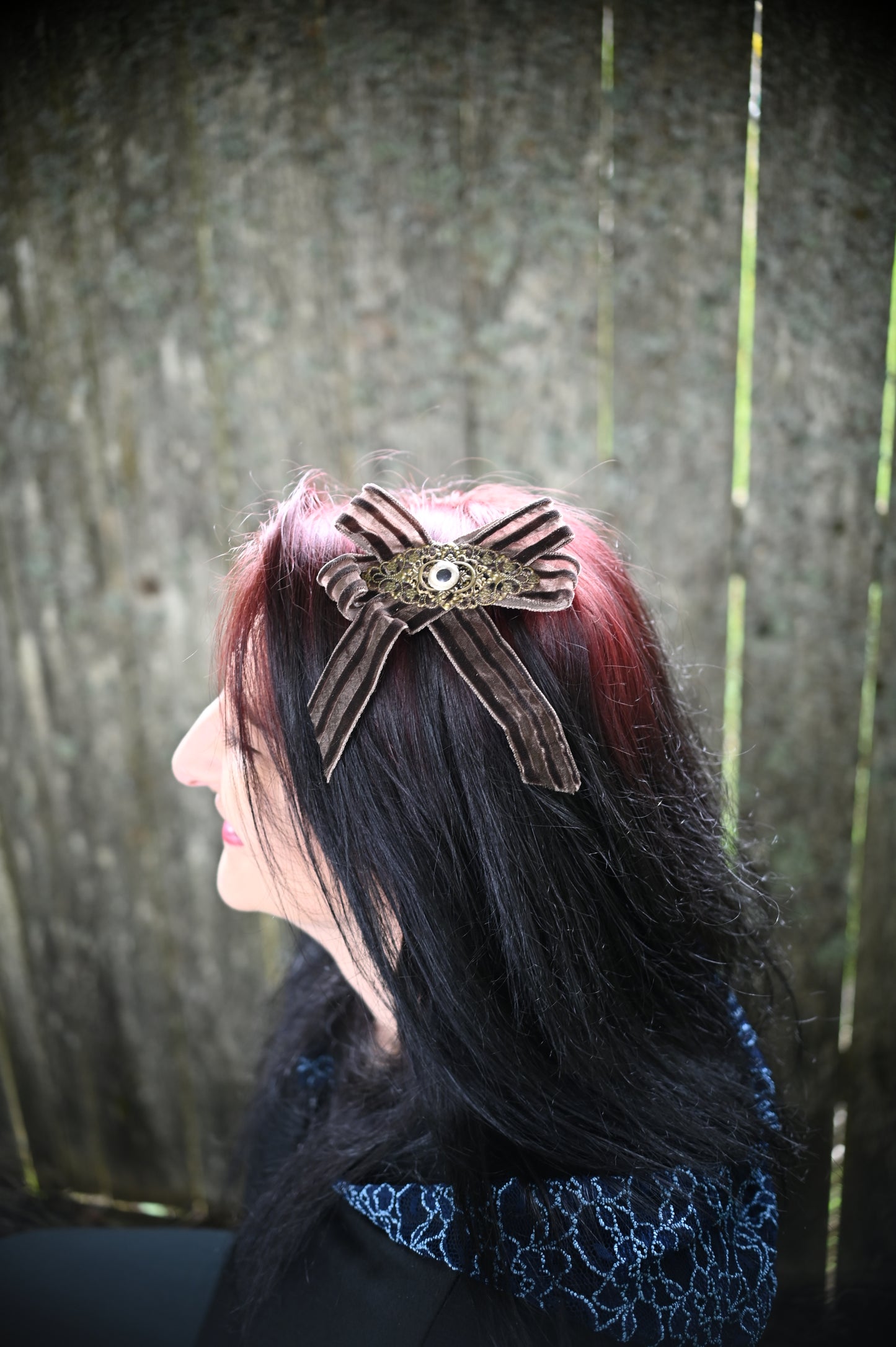 Brown Bow Hair Clip