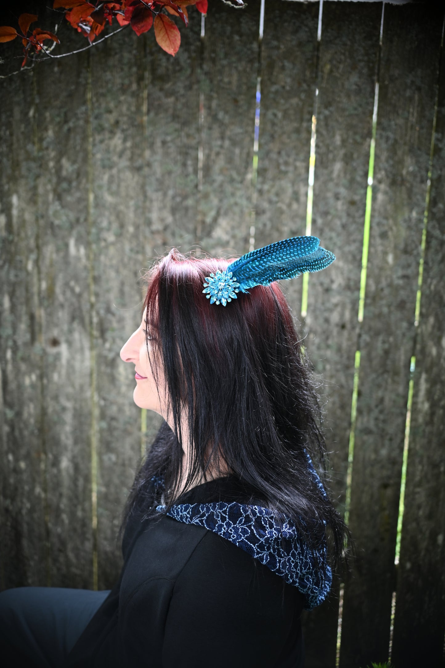 Turquoise Starburst Hair Clip
