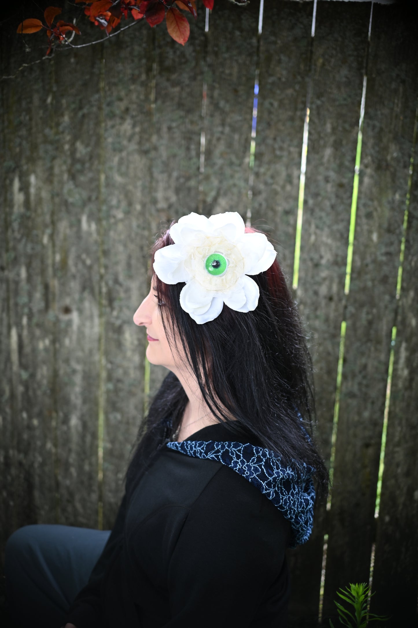 Green Eye Hair Clip