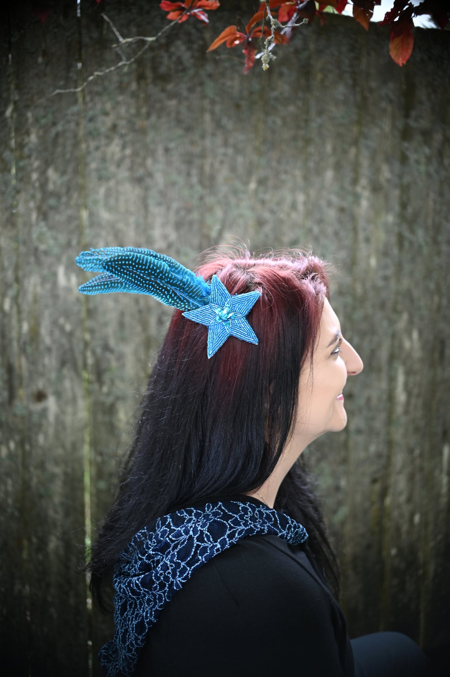 Turquoise Star Hair Clip