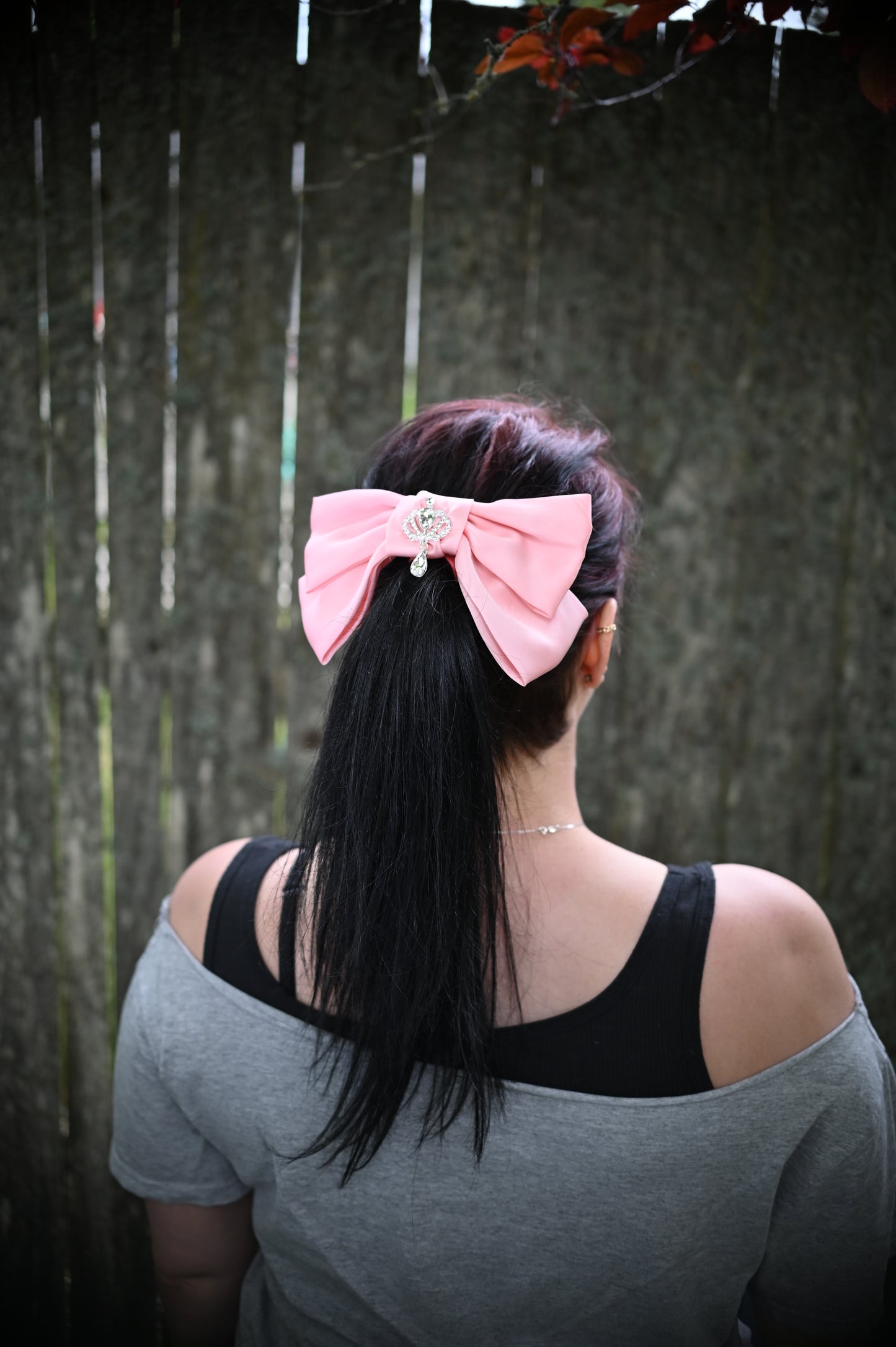 Pink Bow Hair Clip