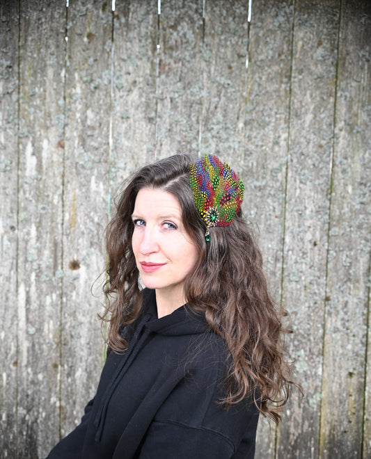Multicolor Feather Hair Clip
